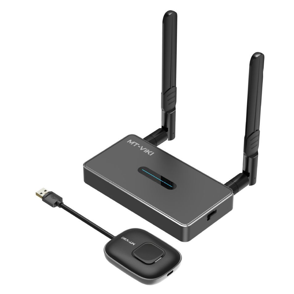 【易控王】USB螢幕無線傳輸器 投屏器 投影器 50M遠距離傳輸 HDMI+VGA 1080P 5G (40-185)