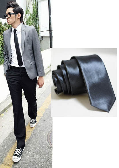★草魚妹★k749領帶素色窄版手打領帶5cm英倫潮流領帶窄領帶窄版領帶，售價69元