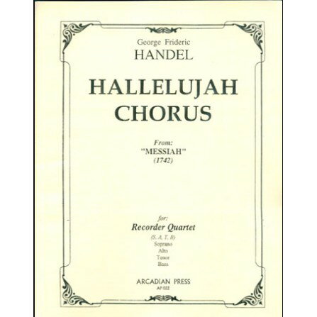 學興書局】韓德爾Handel Hallelujah Chorus SATB 哈雷路亞彌賽亞直笛