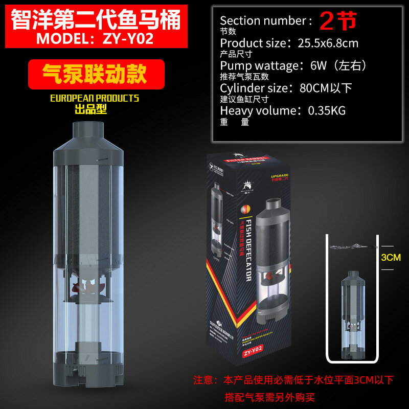 魚缸馬桶過濾桶 魚糞收集過濾泵110V 五合一新款過濾器歐英規
