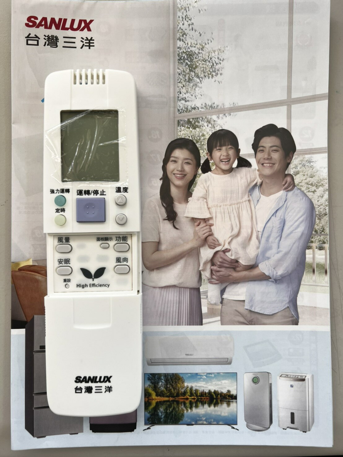 【折50】SANLUX台灣三洋 變頻窗型冷氣遙控器 RCS-8PPS4-TW 1