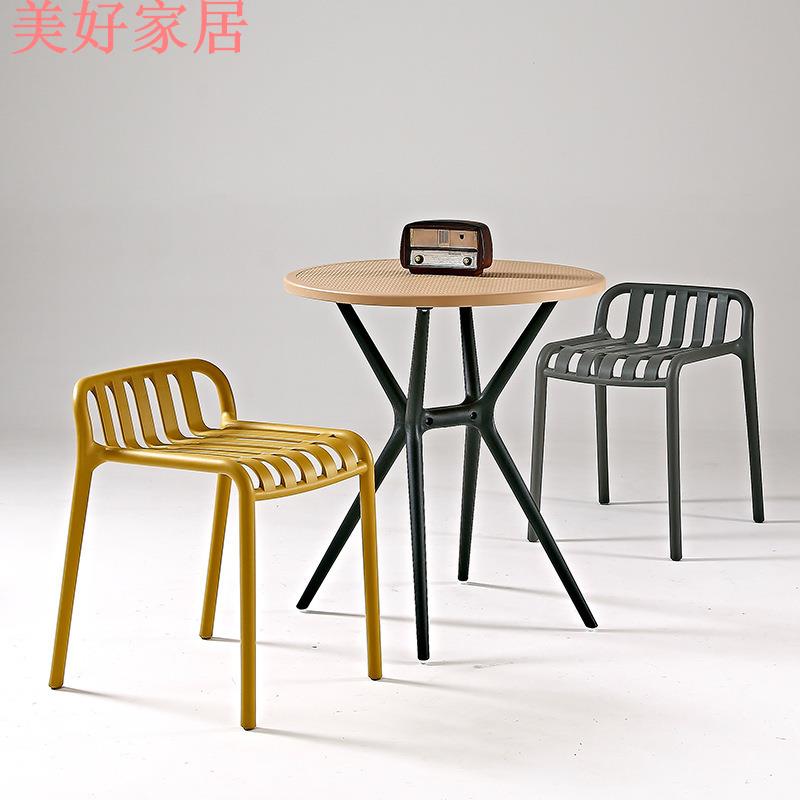 快速出貨/全館免運 陽臺桌椅戶外庭院休閑桌子塑膠室外花園露天外擺網紅小桌椅輕奢椅