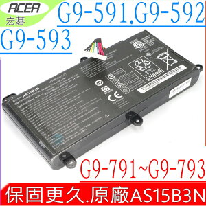 ACER AS15B3N 電池(原廠)-宏碁 G9-591電池,G9-592,G9-593,G9-791電池,G9-792,G9-793,KT.00803.004,4ICR19/66-2,GX-791電池,GX-792,G9000電池,G9-791,G9-591G,G9-591R,G9-592G,G9-593G