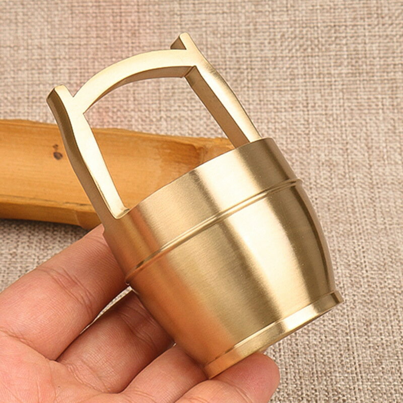 黃銅擺件一桶金創意禮品辦公室純銅工藝品喬遷婚嫁禮品銅小裝飾品