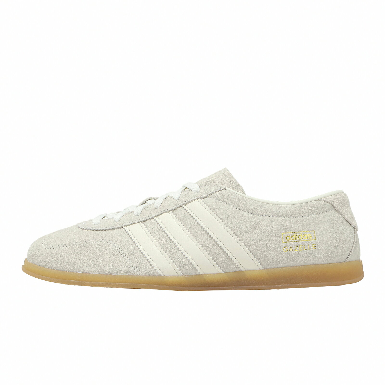 adidas 愛迪達 休閒鞋 Gazelle Lo Pro W 女鞋 米 白 復古 麂皮 膠底 金標 IH6933