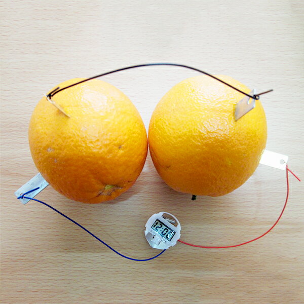 水果發電錶 DIY科學自然生活小實驗水果發電電子鐘錶 科技小製作蔬菜可樂發電