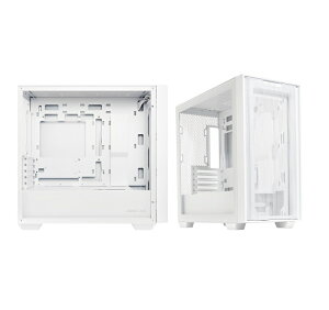 【最高折200+跨店點數22%回饋】ASUS 華碩 A21 White Edition MicroATX 白色玻璃透側電腦機殼/90DC00H3-B00000