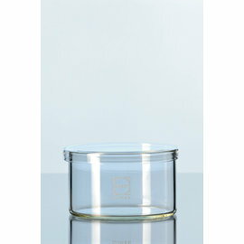 《德國 DWK》德製 DURAN 玻璃槽附蓋【1個】 175ML Ø80×50mm 實驗儀器Jar With Lid