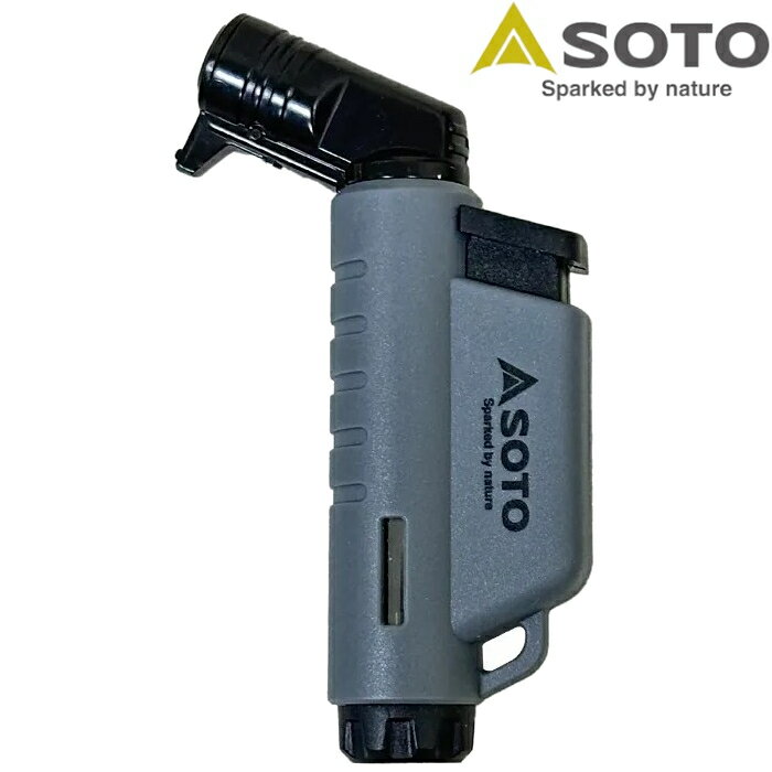 SOTO L型填充式掌中點火器/打火機/點火槍 ST-486HGY 月球灰 【不含燃料】