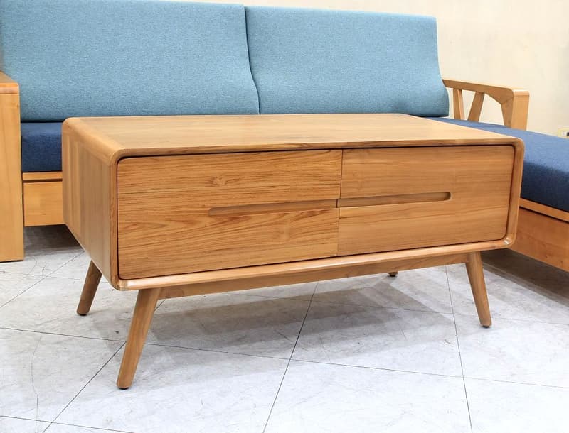 【歐風別館】丹麥正柚木全實木茶几【基隆至台中免運費】