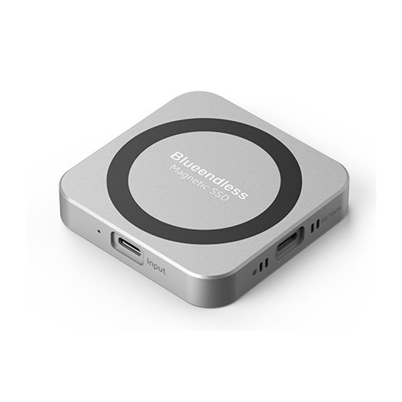 MiraScreen M.2 NVMe 磁吸固態硬碟盒(風扇散熱)(PD100W)(SSD 需另購) 行動硬碟盒 OTG 硬碟盒 支援 MagSafe 磁吸