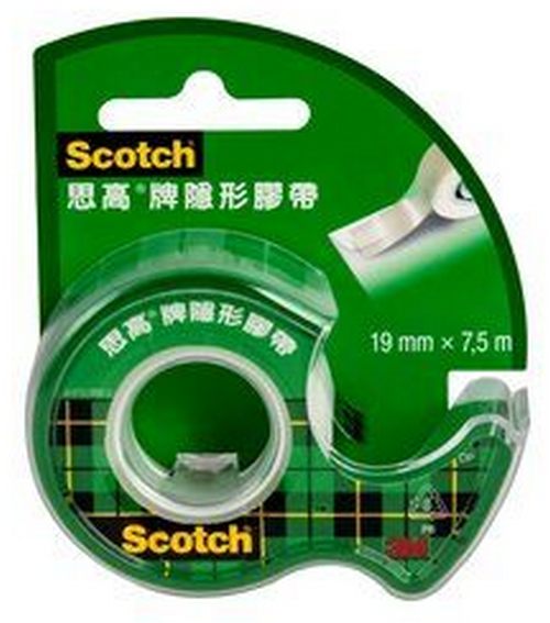 【文具通】3M Scotch 隱形 膠帶 輕便型 附膠台 105 約19mm x 7.5m E1040002