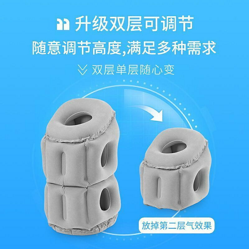 午安枕 午睡枕 午休枕 旅行趴睡枕坐車睡覺便攜長途飛機火車高鐵按壓充氣枕頭辦公室午睡