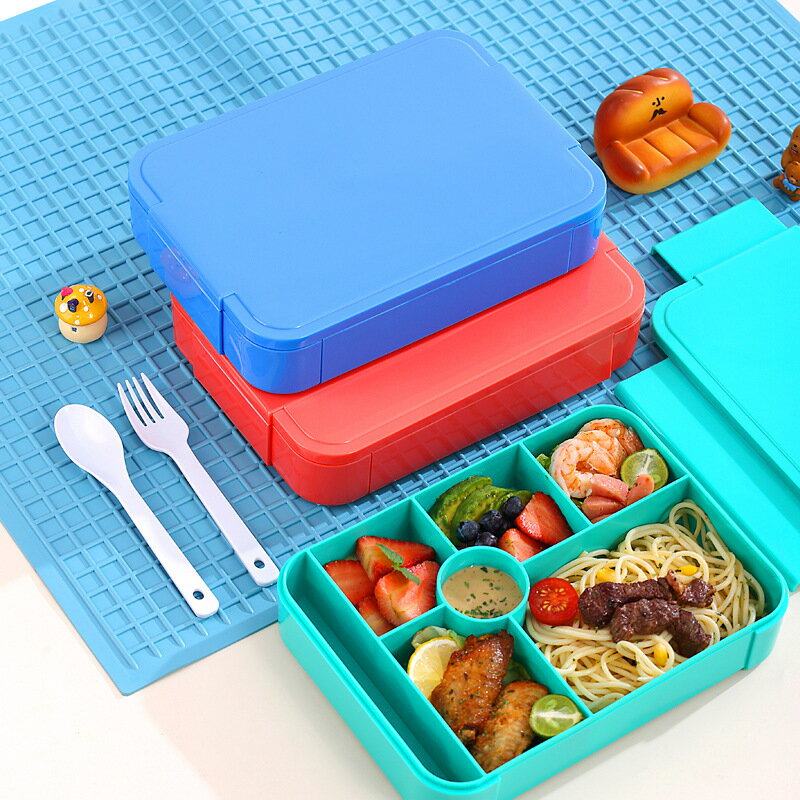 保溫飯盒送飯家用學生密封微波爐便當盒餐具勺子食品級保鮮盒批發【尚宜家居】