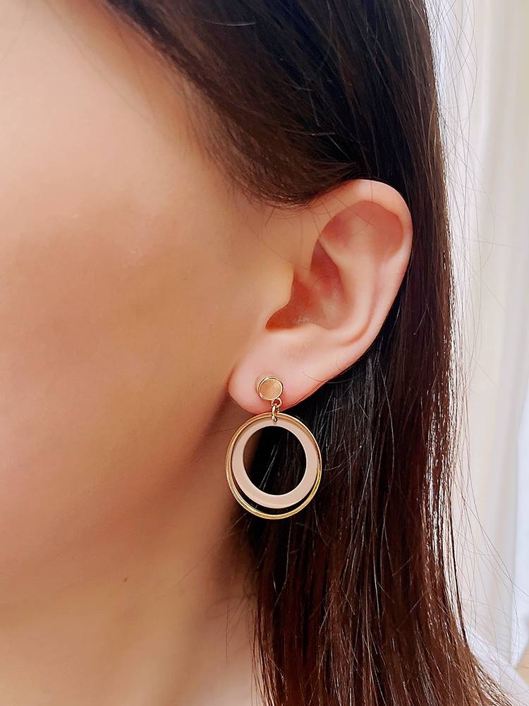 現貨專區｜粉系跳色圓圈耳環(BPE55)｜送禮精選店家★Reyna jewelry 女王飾品 2