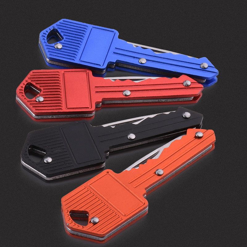 戶外迷你鑰匙刀拆信刀鑰匙扣折疊水果刀防身刀野外隨身多功能折刀 3