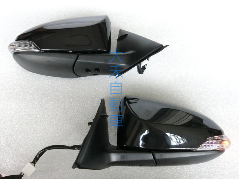 大禾自動車 帶燈 電動折疊 後視鏡 未烤漆 適用 TOYOTA CAMRY 12-17