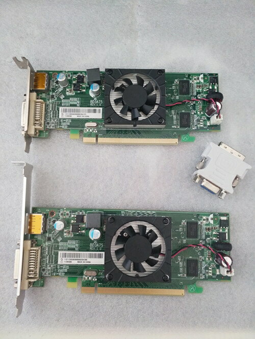 3c周邊~AMD原裝HD7450獨立顯卡1g支持雙屏DP分辨率2k送VGA頭也有高清HDMI 全館免運