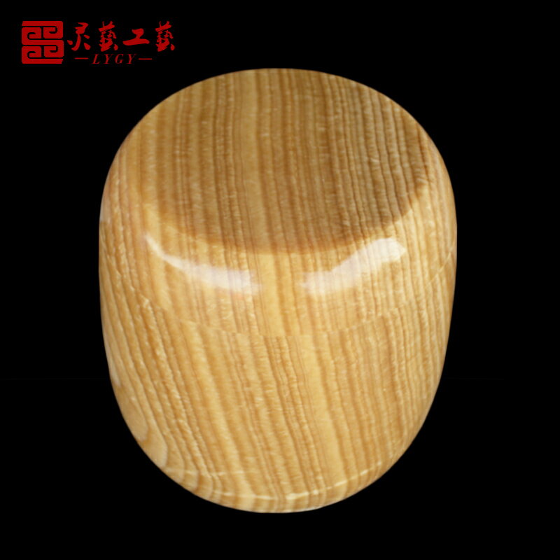 純天然素面烏黃玉木紋石骨灰桶骨灰罐骨灰盅骨灰壇骨灰盒棺材