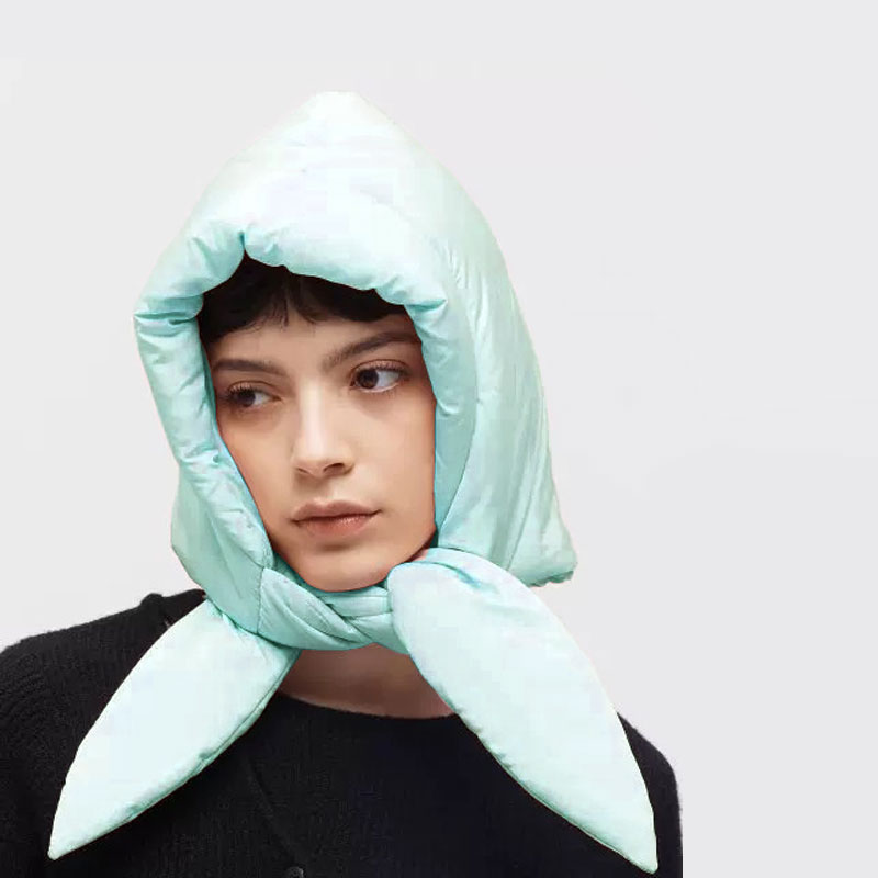 ANNAS 正韓羽絨棉蝴蝶結雷鋒帽 巴拉克拉法帽 遮耳帽 飛行帽 綁帶空氣感帽子 保暖耳罩 百搭小臉 8