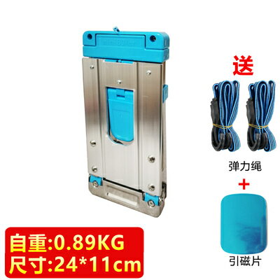 知渡不銹鋼迷你購物買菜小拉車可折疊便攜手拉車家用小拖車搬運 6