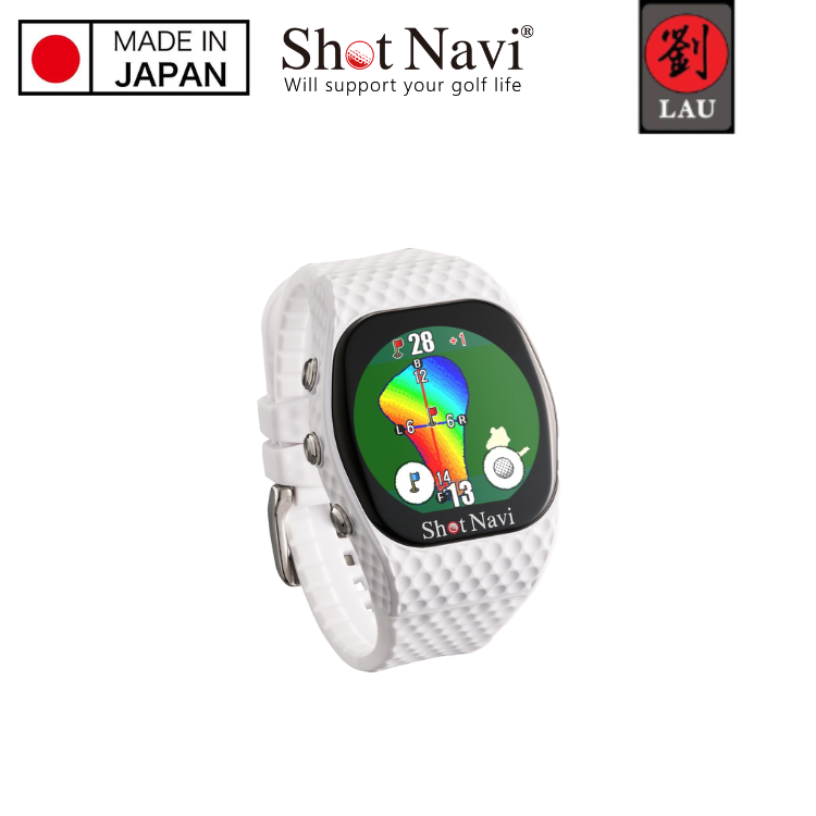 【日本製專業高爾夫GPS定位手錶】Shot Navi  INFINITY Touch 高爾夫GPS定位手錶(白) 1