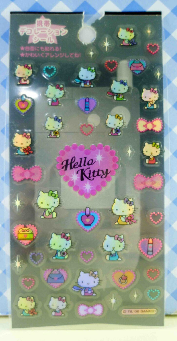 【震撼精品百貨】Hello Kitty 凱蒂貓 KITTY貼紙-閃亮化妝 震撼日式精品百貨