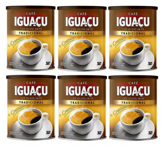 《6瓶》巴西 Cafe Iguacu Tradicional 伊瓜蘇 頂級冷凍顆粒即溶咖啡 200g 黑咖啡 研磨細粉＊夏日微風＊