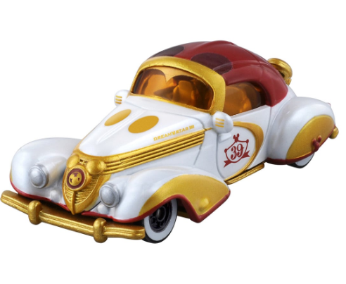 大賀屋 日貨 米奇 金色 老爺車 特仕車 多美小汽車 玩具 兒童玩具 收藏品 擺飾 玩具車 正版 L00012023