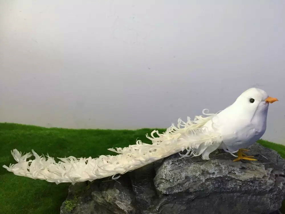 動物模型 模擬鳥 鳳凰鳥 羽毛表演頭上裝飾品 攝影拍攝道具