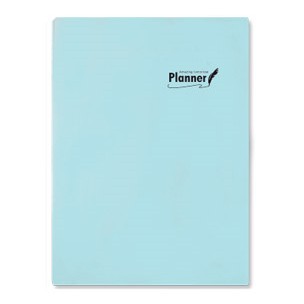 【珠友】2018年A5週誌1週1頁+筆記-F淺藍