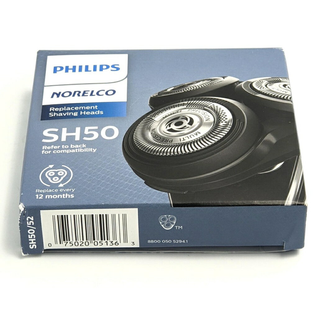 [3美國直購] Philips Norelco SH50替換刀頭 取代HQ8 適 5000 系 PT/AT700 PT/AT800 刮鬍刀_AA2