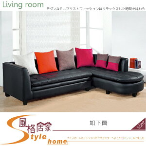 《風格居家Style》A1L型沙發/整組/半牛皮 314-20-LD