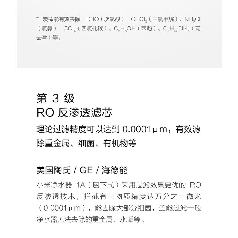 免運費小米廚下淨水器1A濾芯原裝1號3合一濾芯2號逆滲透400G RO膜濾芯複合強化濾芯RO反滲透 MR432型MR53 7