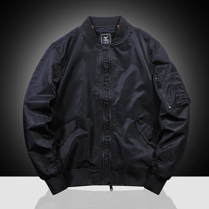 【加棉/薄】新款秋季空軍ma1飛行員夾克男刺繡棒球服外套工裝夾克