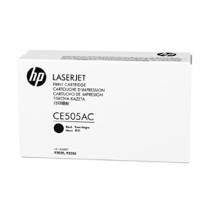 HP 黑色原廠碳粉匣(白盒) / 個 CE505AC 05A