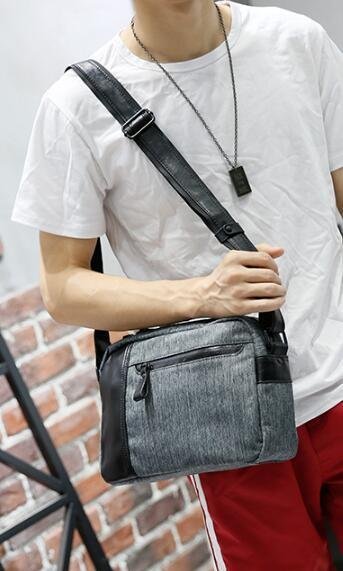 FINDSENSE Z1 韓國 潮 男 街頭時尚 多功能 帆布 單肩包 斜背包 側背包 斜挎包