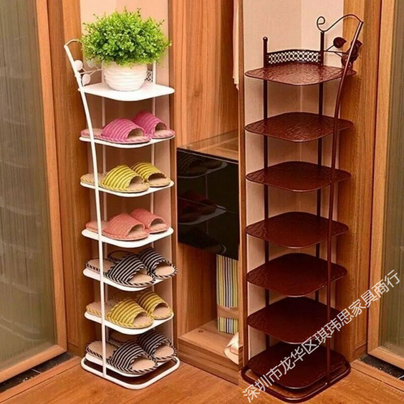 鞋架省空間簡約現代客廳多層鐵藝經濟型簡易家用金屬收納小鞋柜子