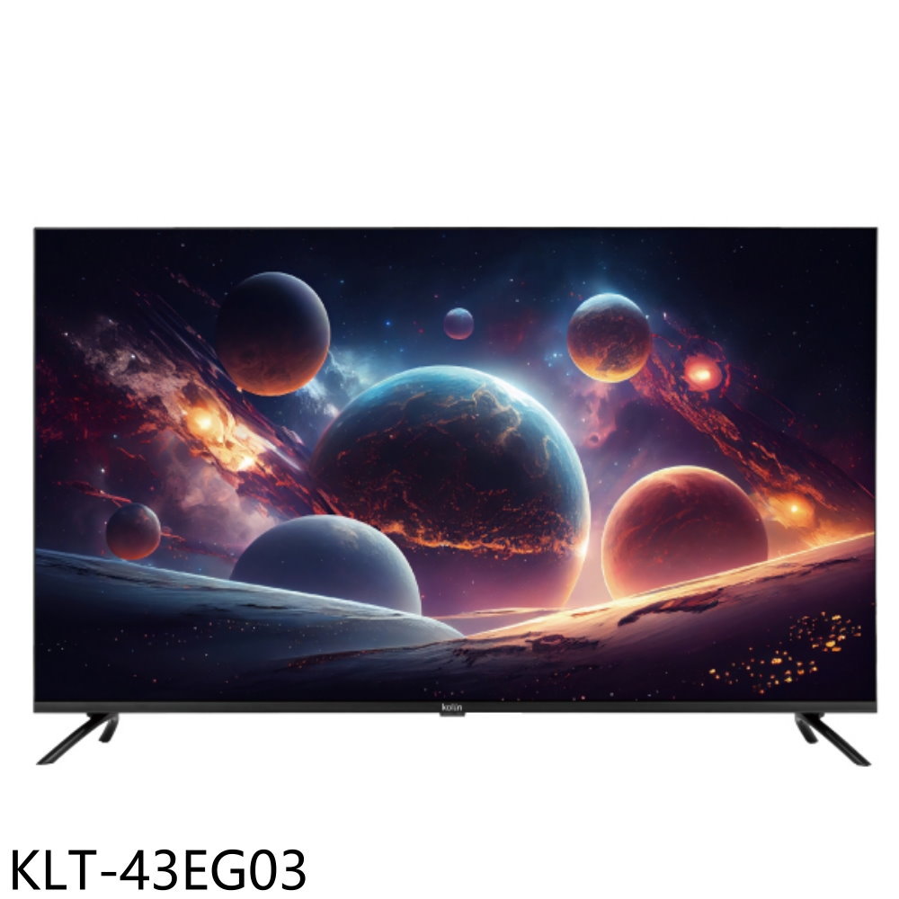 全館領券再折★歌林【KLT-43EG03】43吋4K連網智慧顯示器(無安裝)