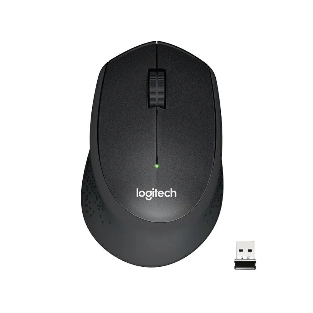 Logitech 羅技 M331 舒適靜音無線滑鼠(黑色)