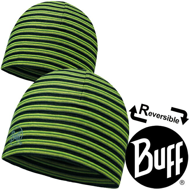 【【蘋果戶外】】BUFF BF113160 西班牙 雙面彈性反光保暖帽 流利綠紋 快乾帽防寒帽