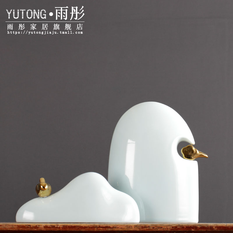 禪意遠山新中式創意花器插花花瓶黑白個性軟裝樣板房裝飾品擺件 協貿國際日用品生活館直營店 樂天市場rakuten