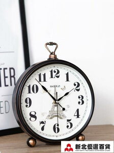 時鐘創意坐鐘錶座鐘客廳擺件歐式大號復古臺鐘時鐘桌面臺式鐘家用擺鐘 全館免運