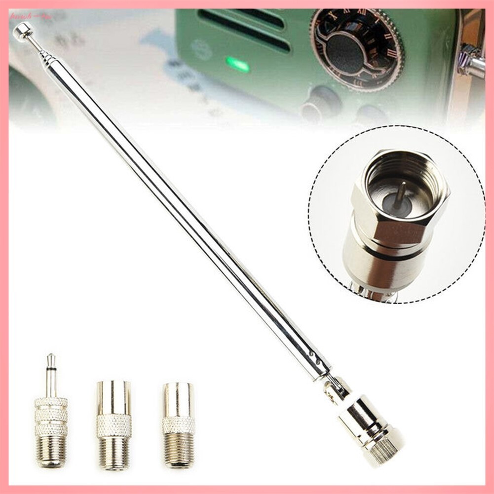 【可開發票】⭐ 現貨⭐ 帶 3 個適配器的伸縮式 DAB FM 收音機天線 HiFi AV 接收器 Mini