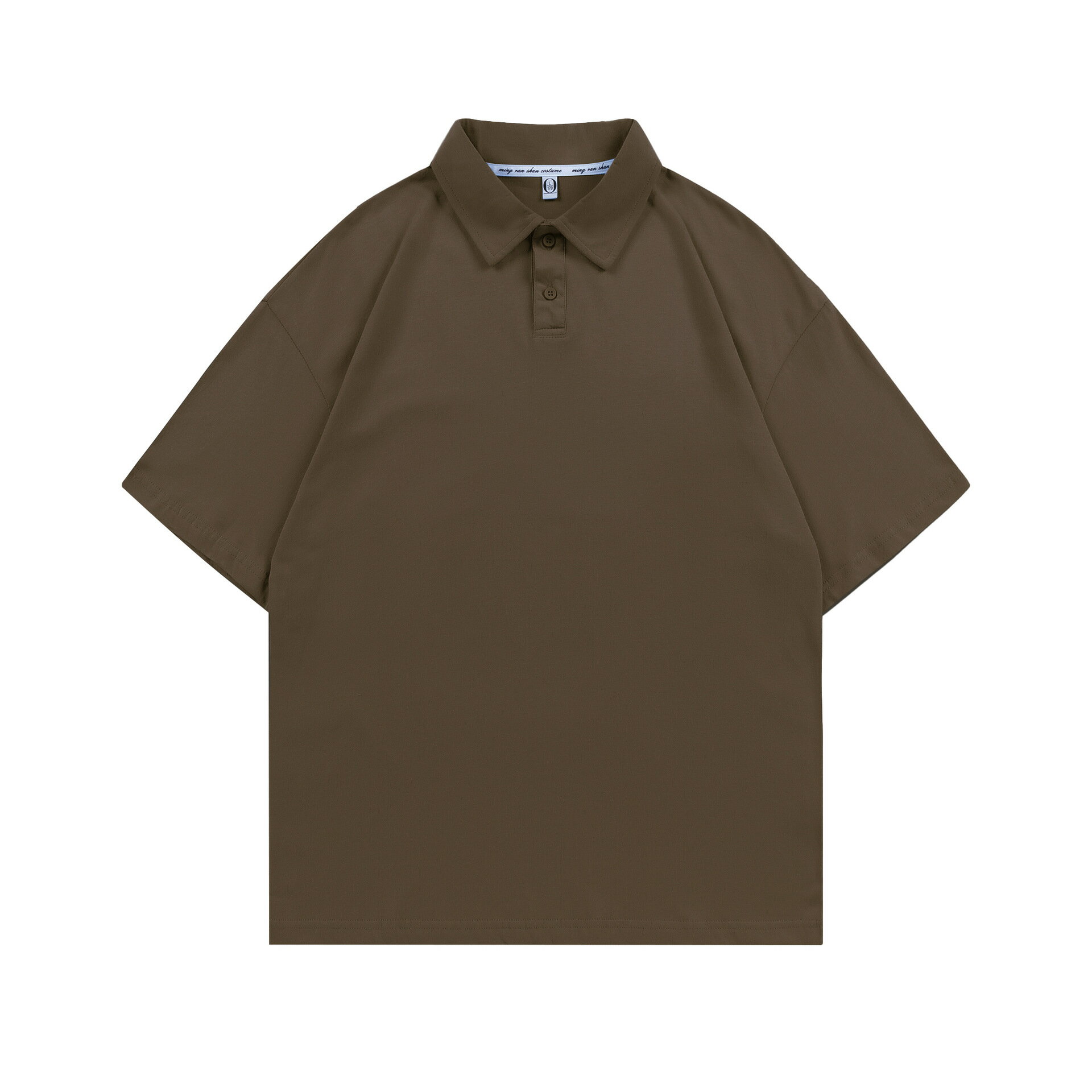 【喜挖】200g春夏潮牌考拉貼標純棉POLO衫短袖男女款寬鬆翻領T恤潮流百搭 0