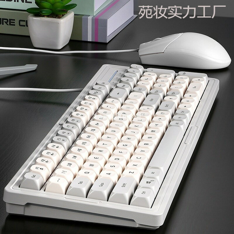 有線鍵盤滑鼠套裝遊戲電競辦公檯式機電腦筆電真機械手感