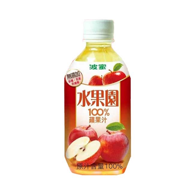 【APP下單6%回饋★領券再折】【波蜜】水果園100%蘋果汁 280ml*24瓶/箱 神腦生活