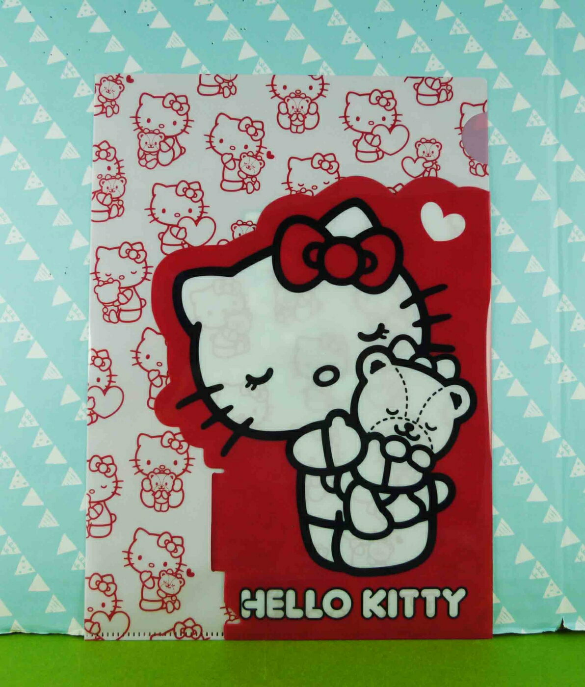 【震撼精品百貨】Hello Kitty 凱蒂貓 文件夾 40TH紅白【共1款】 震撼日式精品百貨