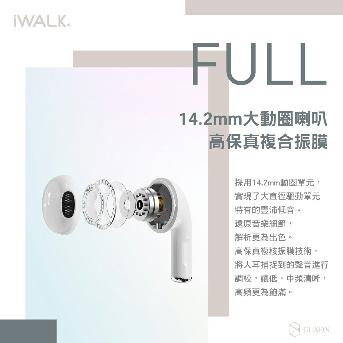 iWALK 鵝鑾石藍芽耳機 5.2 Bluetooth 馬卡龍色 運動耳機 iphone耳機 無線耳機 降噪 4