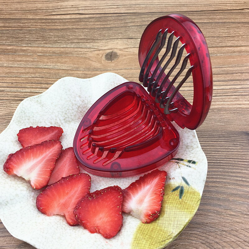 草莓切片器 草莓切片機 蛋糕水果拼盤工具 廚房切草莓分割神器1入